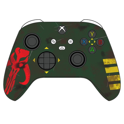 Custom Airbrush Controller Microsoft Xbox Series X - Xbox One S - Bounty Hunter Boba Fett 