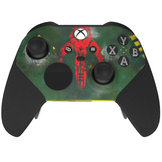 Custom Airbrush Controller Microsoft Xbox Series X - Xbox One S - Elite -Bounty Hunter Boba Fett