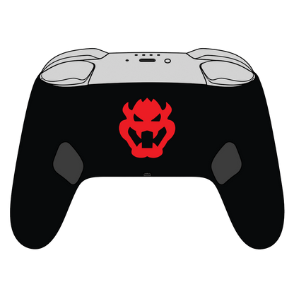 Custom Airbrush Painted Controller Nintendo Switch 2 Two - SSBU Smash Bros Bowser Turtle Koopa Bad Guy Villain 