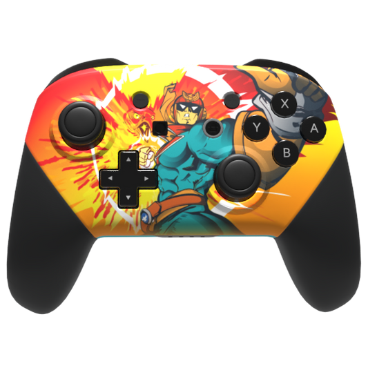 Custom Controller Nintendo Switch Pro - Super Smash Bros Captain Falcon F Zero