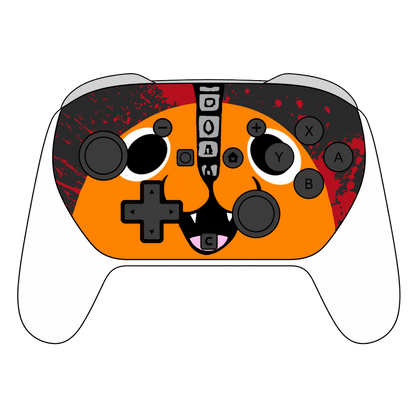 Custom Airbrush Painted Controller Nintendo Switch 2 Two - Anime Chainsawman Pochita Animation Cute Cool
