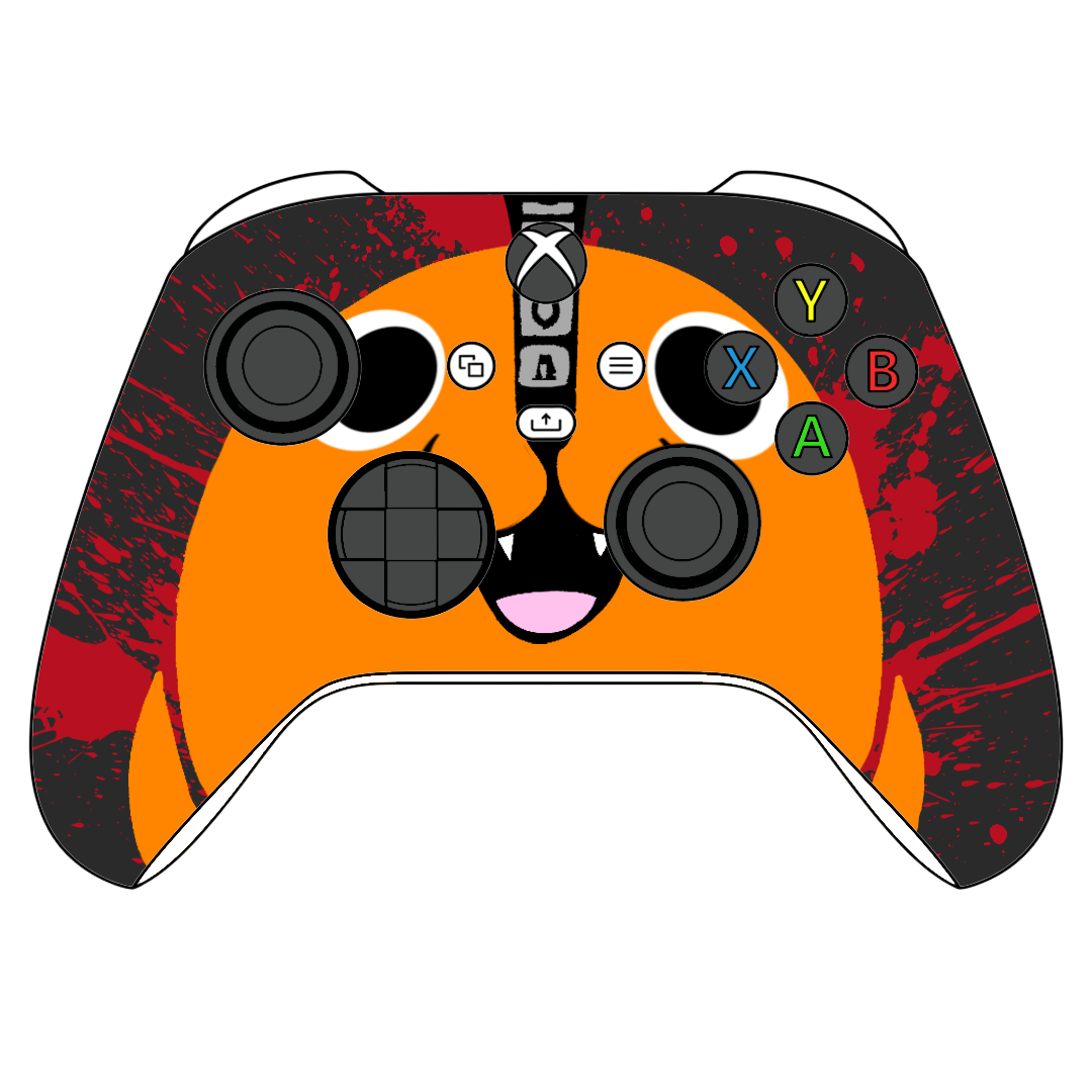Custom Airbrush Painted Microsoft Xbox Series X XBX - Anime Chainsawman Pochita Animation Cute Cool
