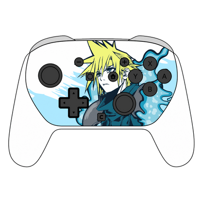 Custom Airbrush Painted Controller Nintendo Switch 2 Two - SSBU Smash Bros Anime Final Fantasy Fighting RPG