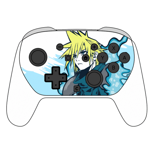 Custom Airbrush Painted Controller Nintendo Switch 2 Two - SSBU Smash Bros Anime Final Fantasy Fighting RPG