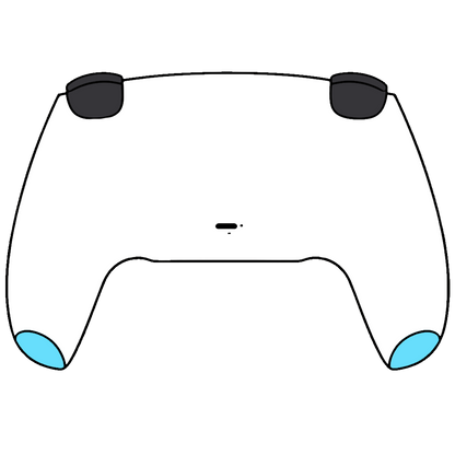 Custom Airbrush Painted Controller Sony PlayStation 5 PS5 - Cotton Candy Style Fluffy Clouds Pastel