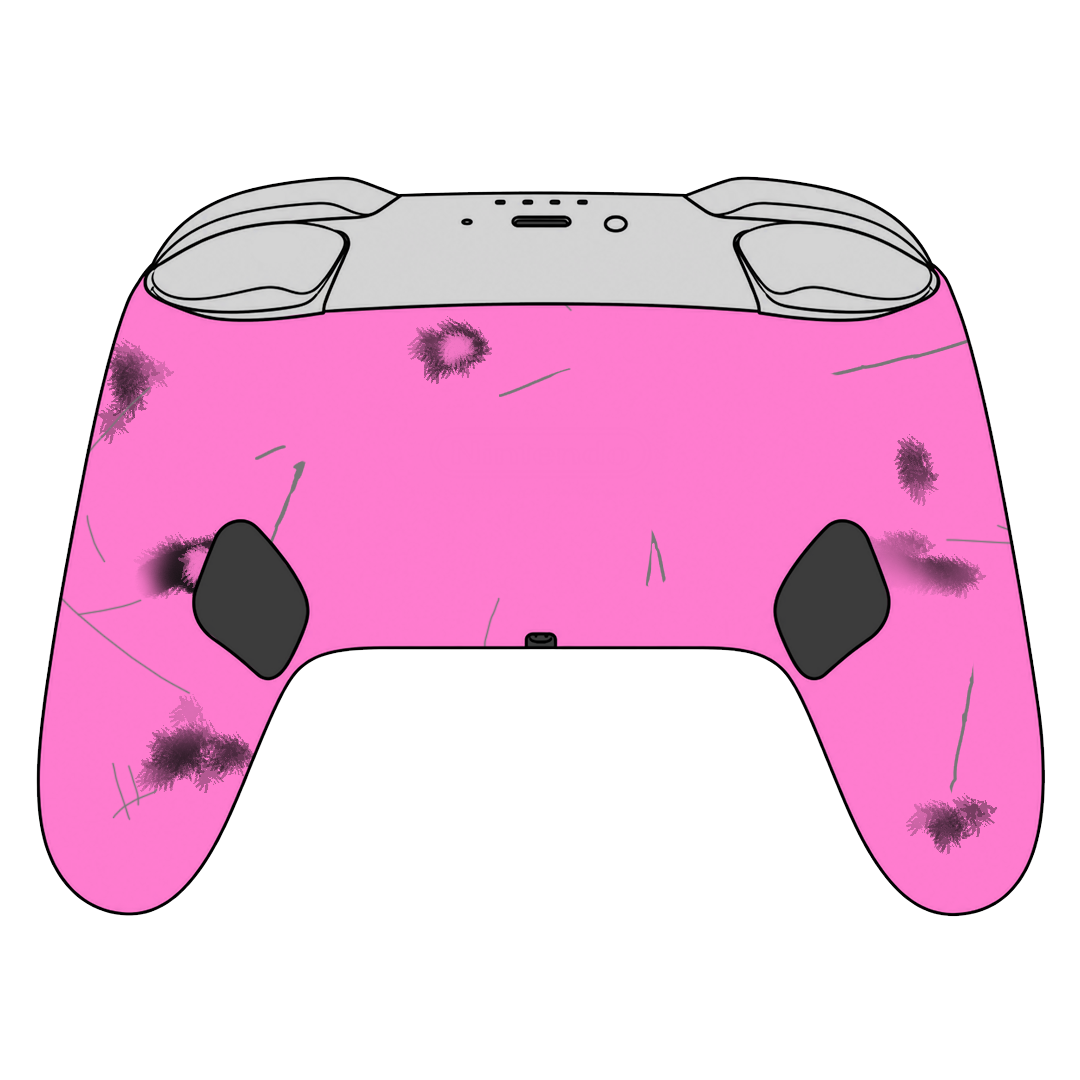 Custom Airbrush Painted Controller Nintendo Switch 2 Two - D.VA Overwatch Nerf This Bunny FPS First Person Shooter