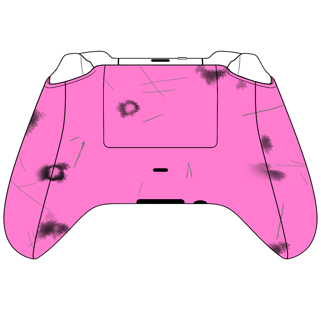 Custom Controller Microsoft Xbox Series X - Xbox One S - D.VA Overwatch Nerf This Bunny FPS First Person Shooter