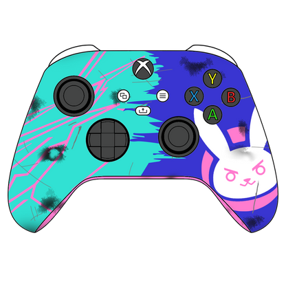 Custom Controller Microsoft Xbox Series X - Xbox One S - D.VA Overwatch Nerf This Bunny FPS First Person Shooter