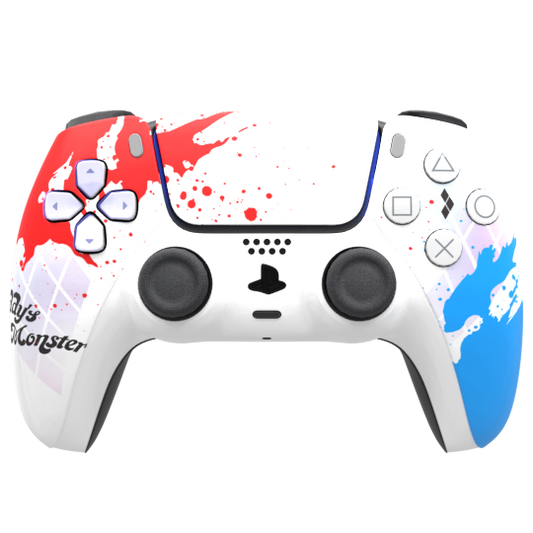 Custom Controller Sony Playstation 5 PS5 - Daddy's Lil Monster Harley Quinn DC