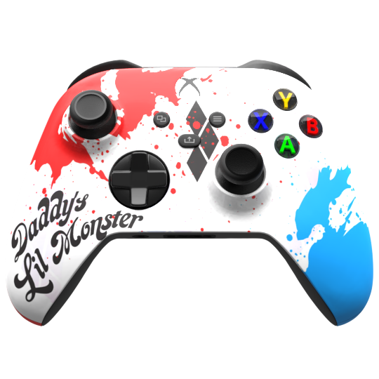 Custom Controller Microsoft Xbox Series X - Xbox One S - Daddy's Lil Monster Harley Quinn