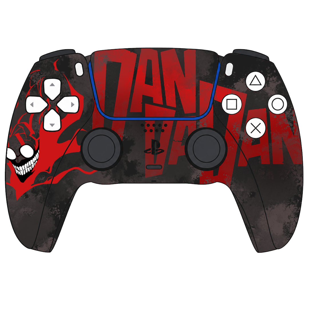 Custom Airbrush Painted Sony PlayStation 5 PS5 - Anime Dandadan Animation action Cool