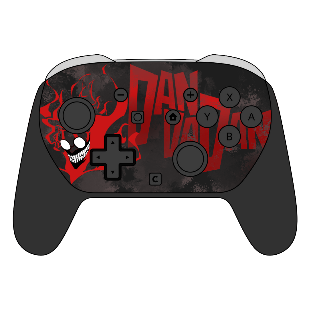 Custom Airbrush Painted Controller Nintendo Switch 2 Two - Anime Dandadan Animation action Cool