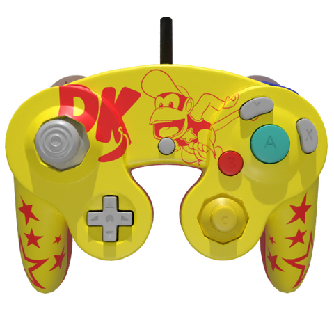 Custom Controller Nintendo Gamecube - Diddy Kong SSBU Super Smash Bros Ultimate Melee Brawl