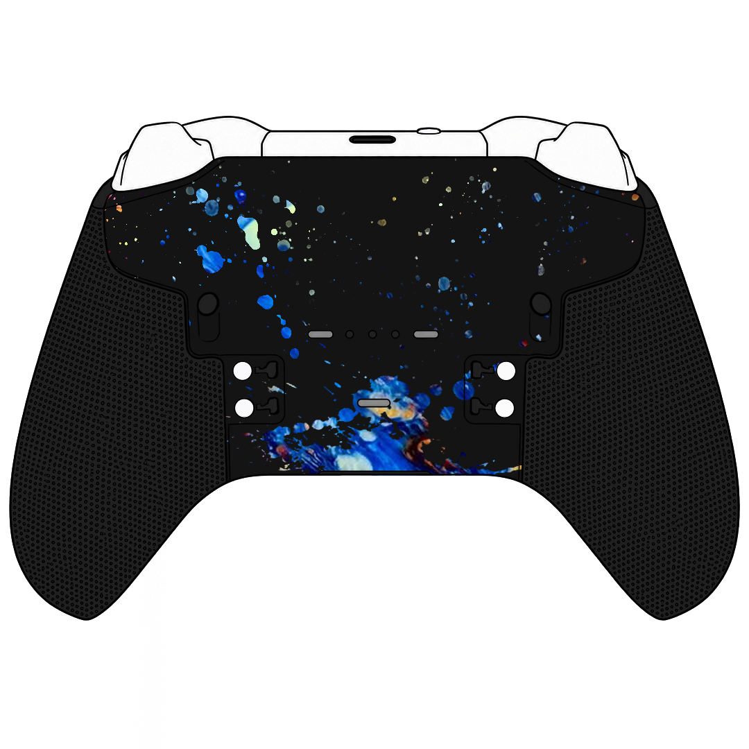 Custom Airbrush Controller Microsoft Xbox Series X - Xbox One S - Elite - Elegant Oil Water Trippy Rainbow psychedelic
