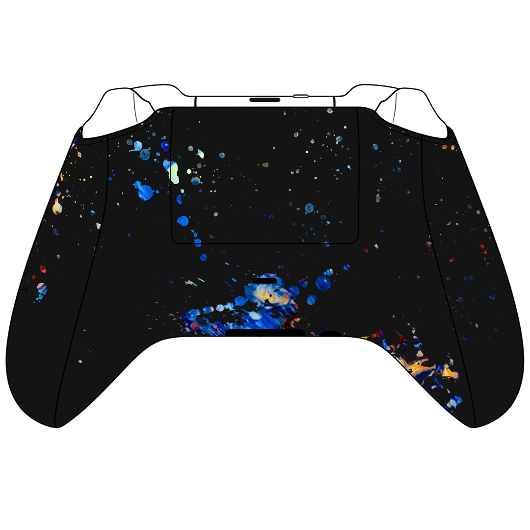 Custom Airbrush Controller Microsoft Xbox Series X - Xbox One S - Elegant Oil Water Trippy Rainbow psychedelic