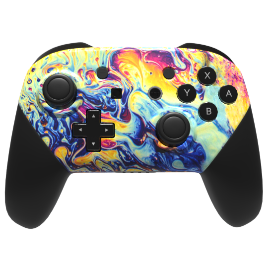 Custom Controller Nintendo Switch Pro - Elegant Oils psychedelic
