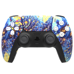 Custom Hydrodip Controller Sony Playstation 5 PS5 - Elegant Oils psychedelic