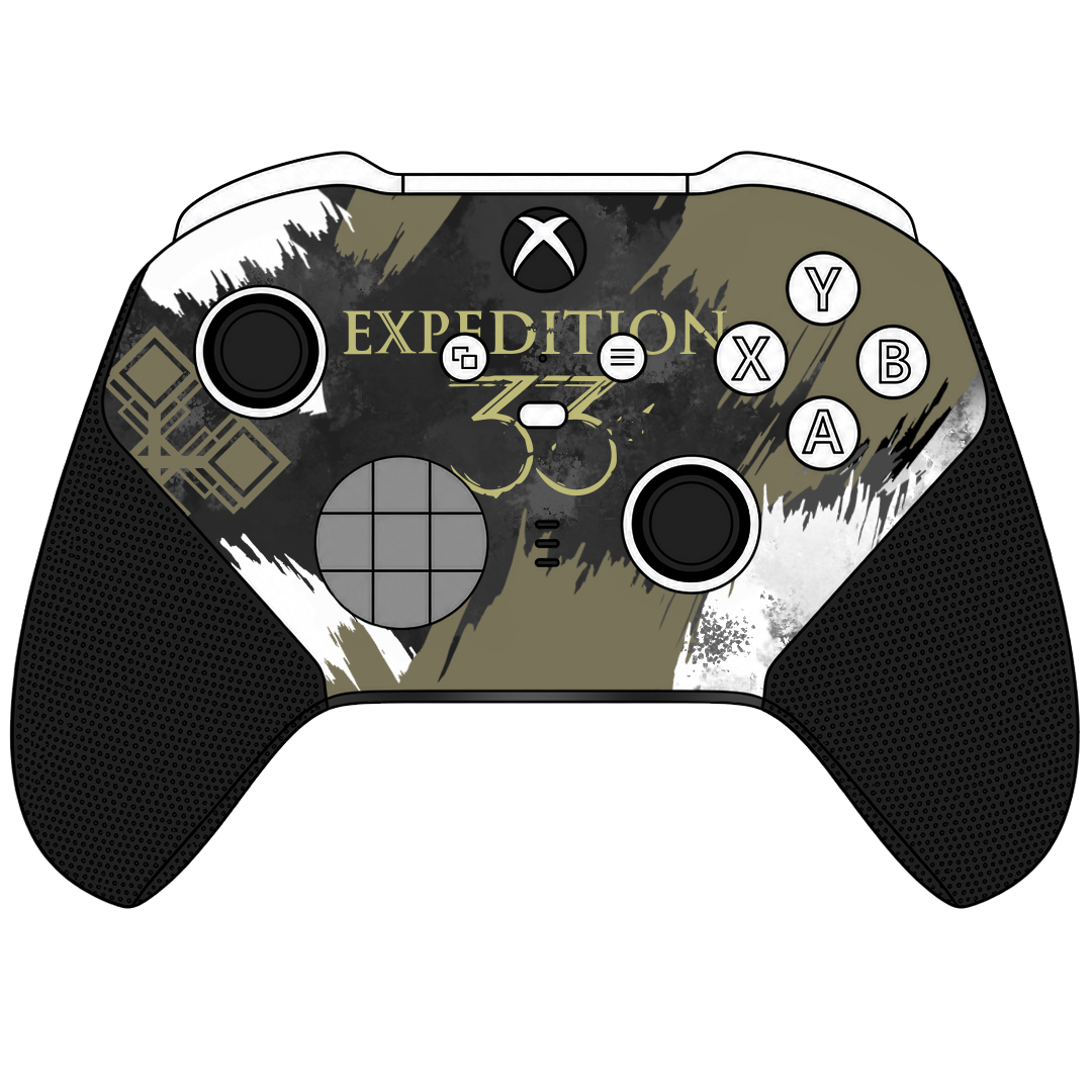 Custom Controller Microsoft Xbox Series X - Xbox One S - Elite - Expedition 33 Painter French Mime Baguette Video Game RPG