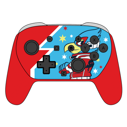 Custom Airbrush Painted Controller Nintendo Switch 2 Two - SSBU Smash Bros Starfox Falco Gaming Scifi Video Games