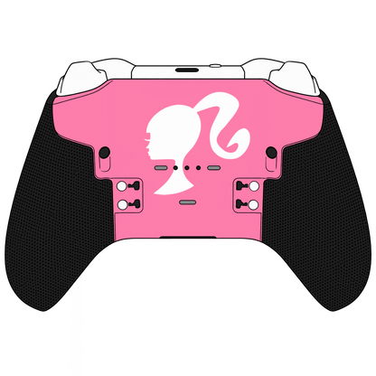 Custom Controller Microsoft Xbox One Series 2 Elite - Barbie Fantastic Plastic Doll Girl Power Pink Blue Flowers Cute Feminine Blonde