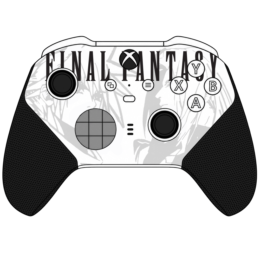 Custom Airbrush Controller Microsoft Xbox Series X - Xbox One S - Elite - Video Game Final Fantasy Coud Sepiroth RPG Epic