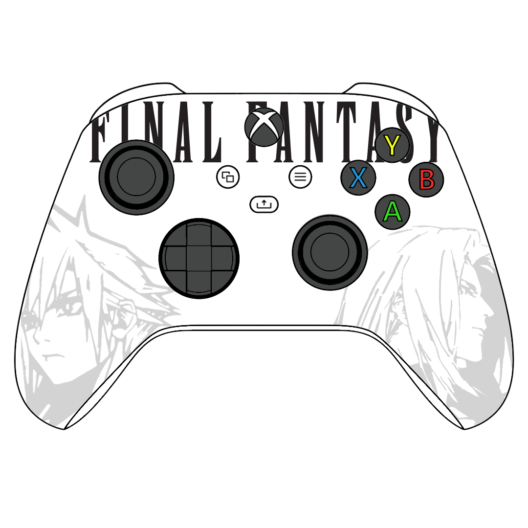Custom Controller Microsoft Xbox Series X - Xbox One S - Video Game Final Fantasy Coud Sepiroth RPG Epic