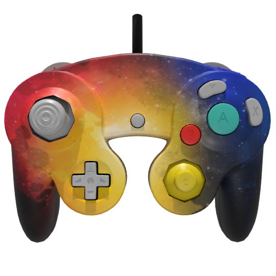 Custom Controller Nintendo Gamecube -Galaxy Space Stars Universe