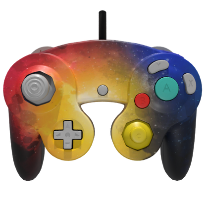 Custom Controller Nintendo Gamecube -Galaxy Space Stars Universe