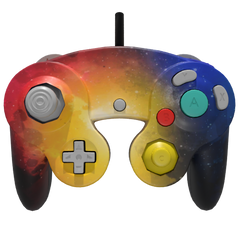 Custom Controller Nintendo Gamecube -Galaxy Space Stars Universe