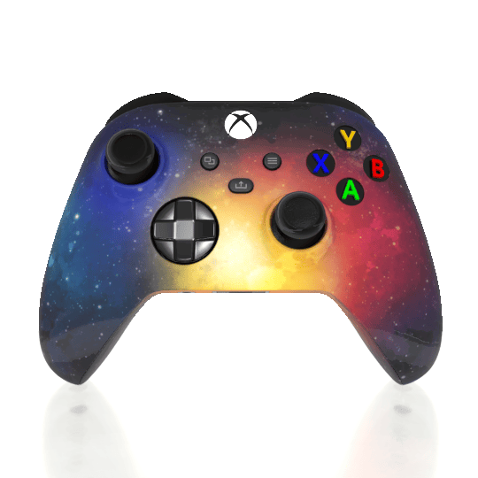 Custom Airbrushed Controller Microsoft Xbox Series X - Xbox One S - Galaxy Space Stars Universe