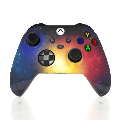 Custom Airbrushed Controller Microsoft Xbox Series X - Xbox One S - Galaxy Space Stars Universe