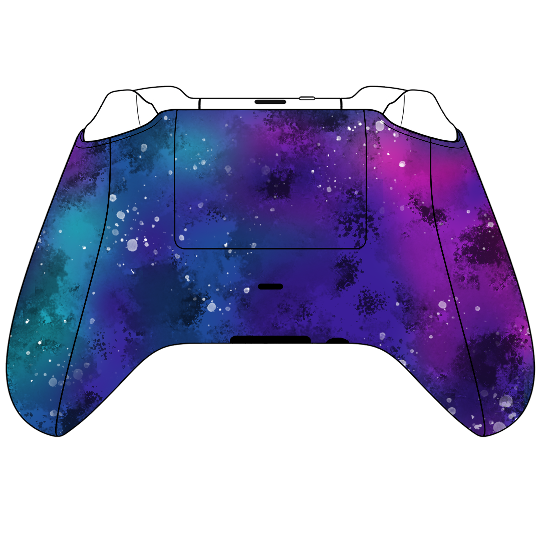 Custom Airbrushed Controller Microsoft Xbox Series X - Xbox One S - Galaxy Space Stars Universe