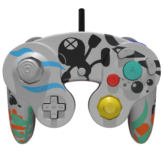 Custom Controller Nintendo Gamecube - Super Smash Bros Mr Game and Watch Brawl Melee