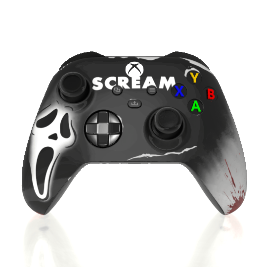 Custom Airbrush Painted Microsoft Xbox Series X XBX - Scream Ghost Face Stab Dead By Daylight