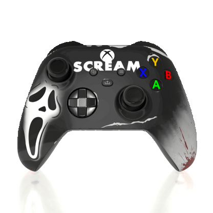 Custom Airbrush Painted Microsoft Xbox Series X XBX - Scream Ghost Face Stab Dead By Daylight