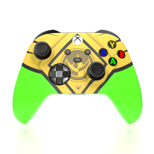 Custom Airbrushed Controller Microsoft Xbox Series X - Xbox One S - Power Ranger Morphin Time Green