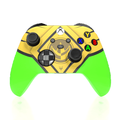 Custom Airbrushed Controller Microsoft Xbox Series X - Xbox One S - Power Ranger Morphin Time Green
