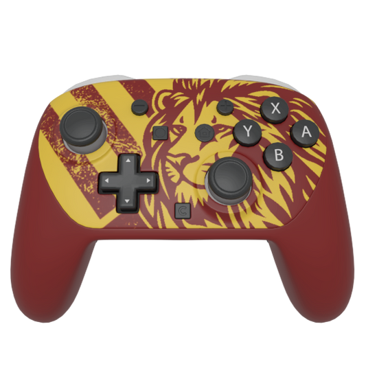 Custom Airbrush Painted Controller Nintendo Switch 2 Two - Harry Potter House Gryffindor