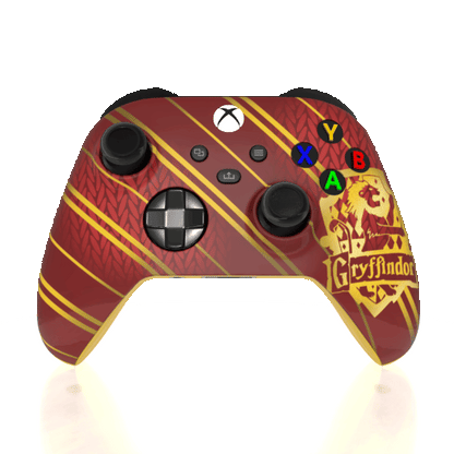 Custom Airbrush Controller Microsoft Xbox Series X - Xbox One S - Harry Potter House Gryffindor