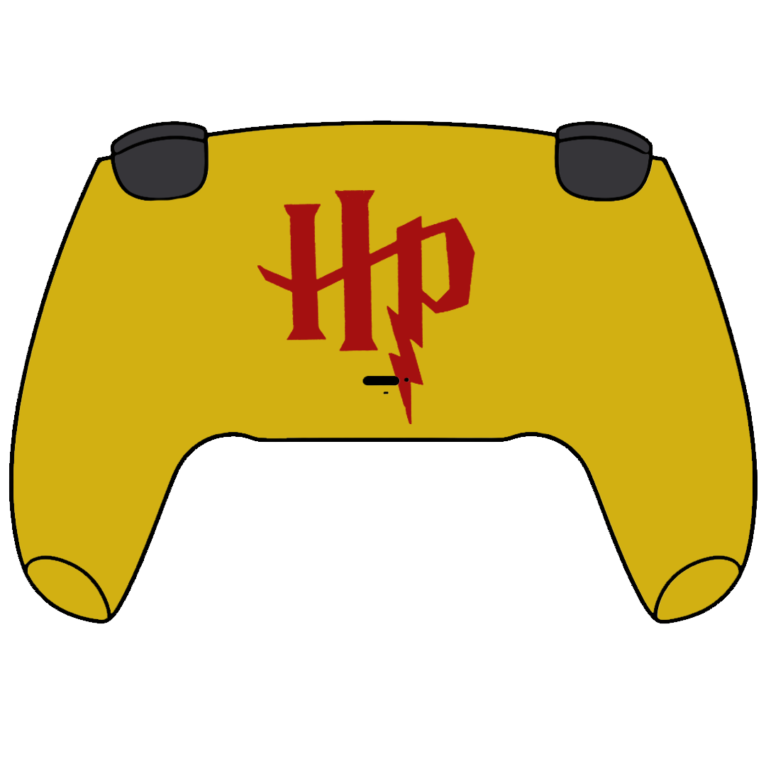 Custom Airbrush Painted Controller Sony PlayStation 5 PS5 - Harry Potter House Gryffindor