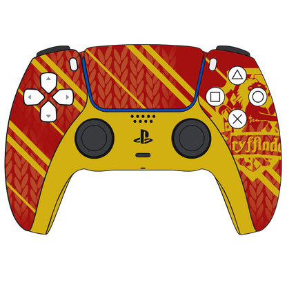 Custom Airbrush Painted Controller Sony PlayStation 5 PS5 - Harry Potter House Gryffindor