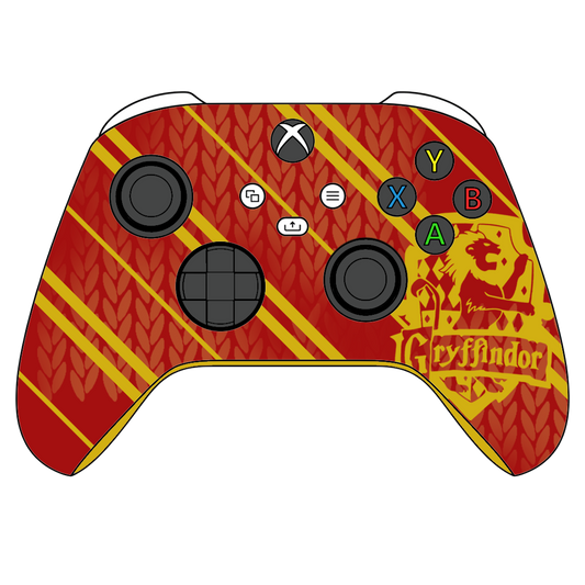 Custom Airbrush Controller Microsoft Xbox Series X - Xbox One S - Harry Potter House Gryffindor