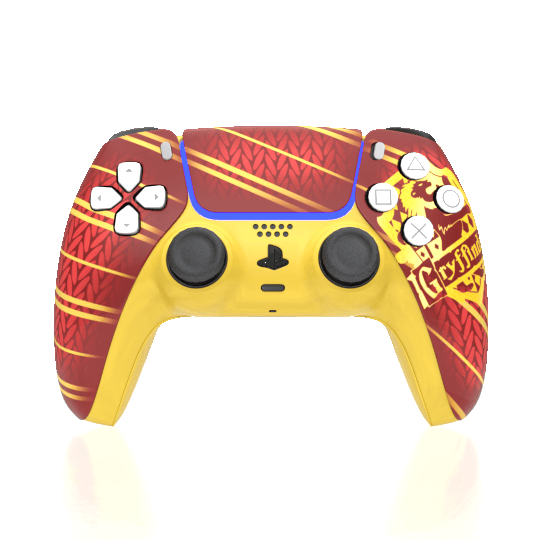 Custom Airbrush Painted Controller Sony PlayStation 5 PS5 - Harry Potter House Gryffindor
