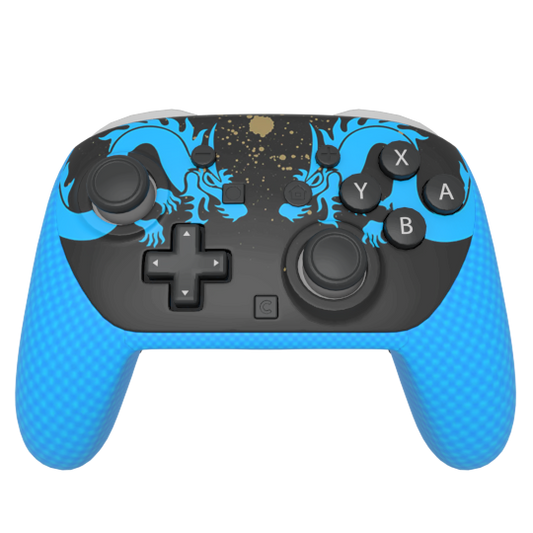 Custom Airbrush Painted Controller Nintendo Switch 2 Two - Hanzo Shimada Brothers Overwatch Sniper Eye of the Dragon Japanese FPS First Person Shooter