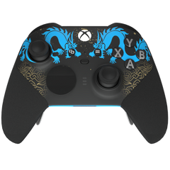 Custom Controller Microsoft Xbox One Series 2 Elite - Hanzo Shimada Brothers Overwatch Sniper Eye of the Dragon Japanese FPS First Person Shooter