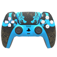 Custom Airbrush Controller Sony Playstation 5 PS5 - Hanzo Shimada Brothers Overwatch Sniper Eye of the Dragon Japanese FPS First Person Shooter