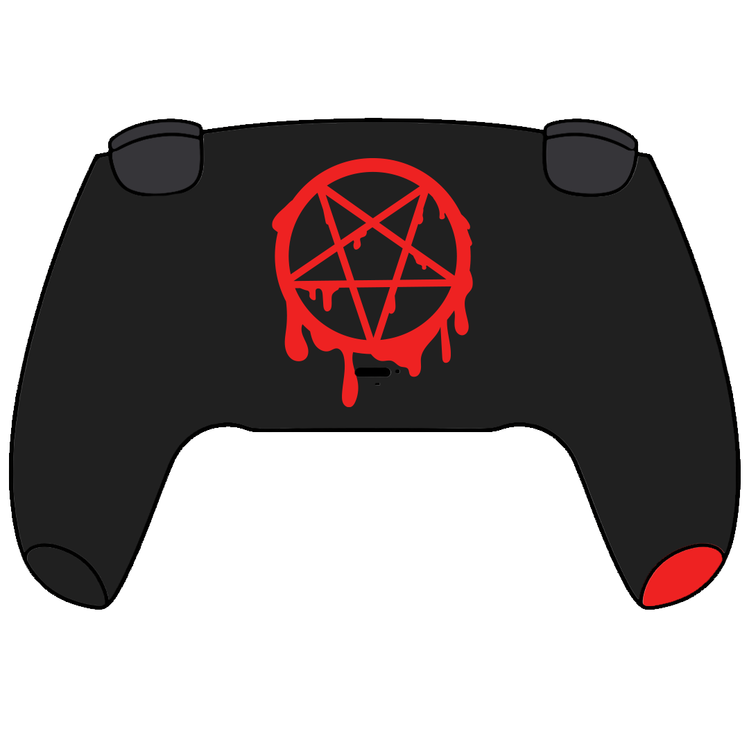 Custom Airbrush Painted Sony PlayStation 5 PS5 - Hasbin Hotel Heavenbound Demons Angels Cute Rubber Ducky