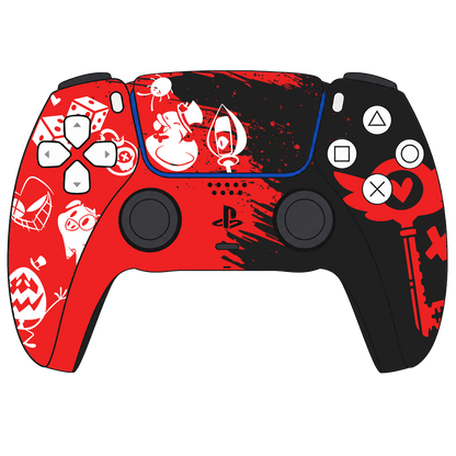 Custom Airbrush Painted Sony PlayStation 5 PS5 - Hasbin Hotel Heavenbound Demons Angels Cute Rubber Ducky
