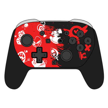 Custom Airbrush Painted Controller Nintendo Switch 2 Two - Hazbin Hotel Heavenbound Demons Angels Cute Rubber Ducky