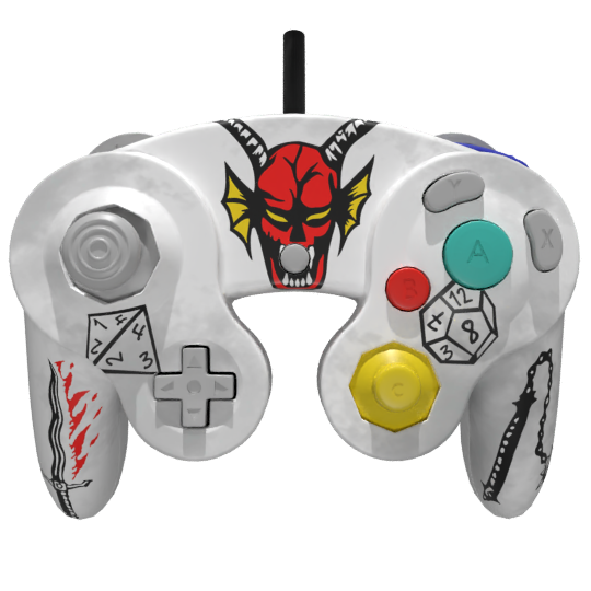 Custom Controller Nintendo Gamecube - Stranger Things Hellfire Club